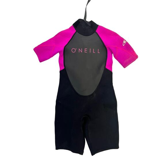O’neil Other - O’Neil Girls Size 8 Short WetSuit, Black/Pink Surfing/Wakeboarding/Skiing